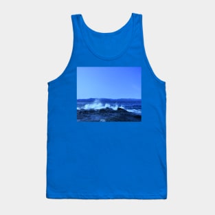 Blue Ocean Waves Tank Top